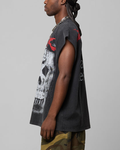 Ski Mask Muscle T-Shirt Vintage Black