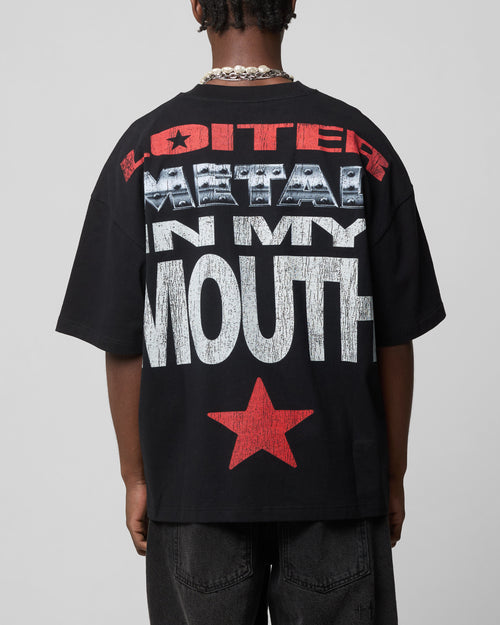 METAL MOUTH TEE - Vintage Black