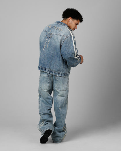 TRACK STAR DENIM JACKET - Blue Wash