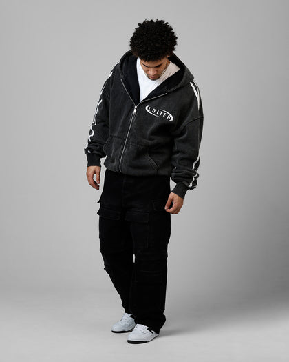 NIGHT VISION HOODIE - Washed Black