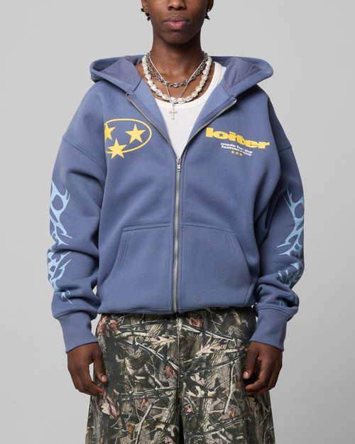 SOLAR ZIP HOODIE - Blue