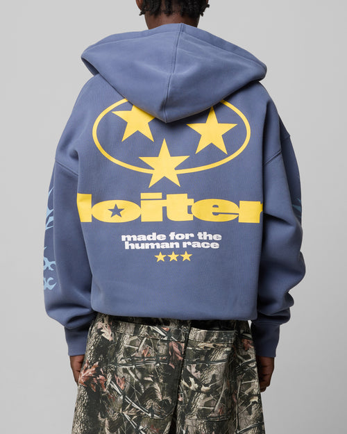 SOLAR ZIP HOODIE - Blue