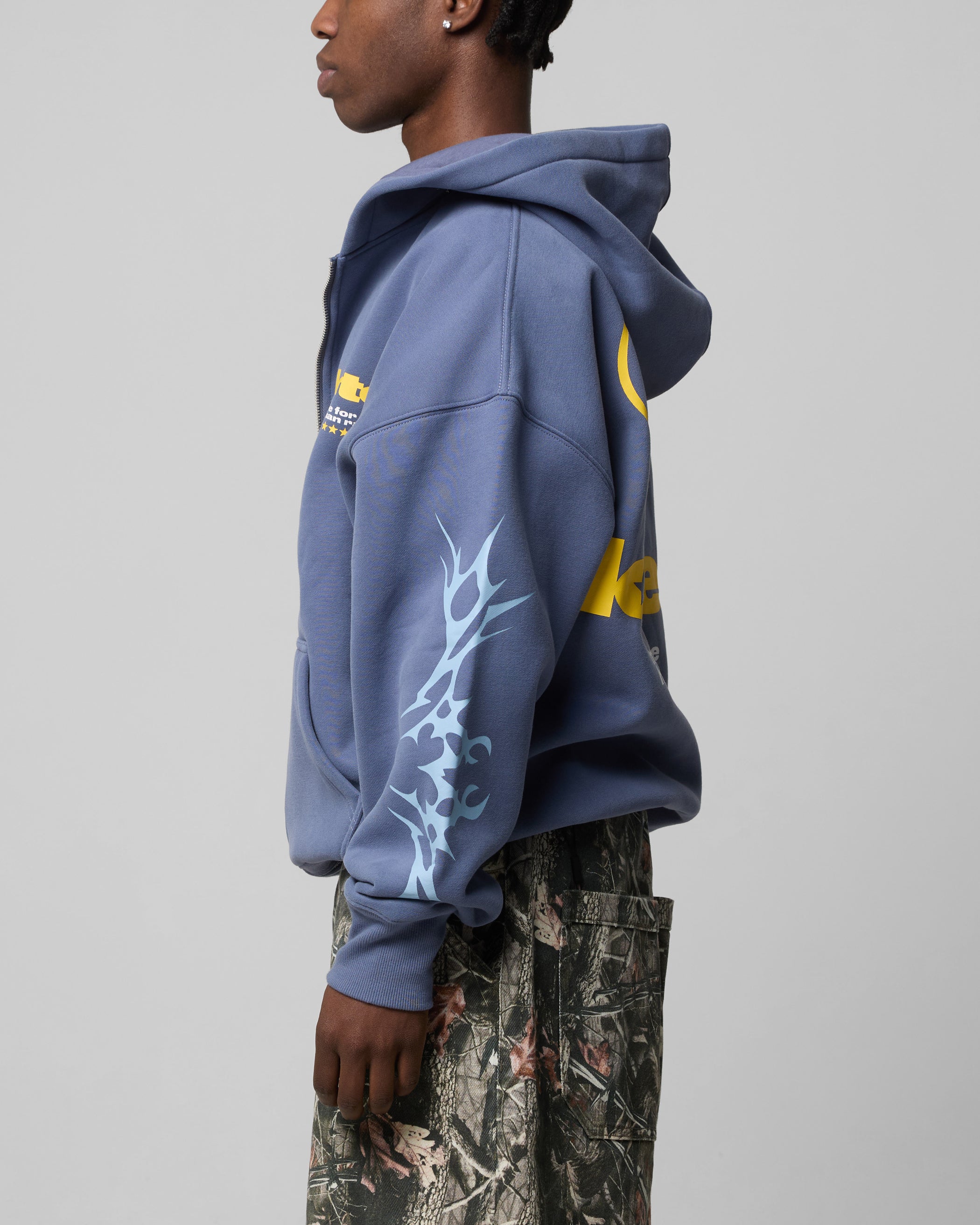Solar Zip Hoodie Blue | Loiter