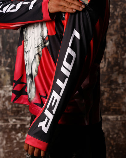 THE ROCK MOTORCROSS JERSEY - Red/Black