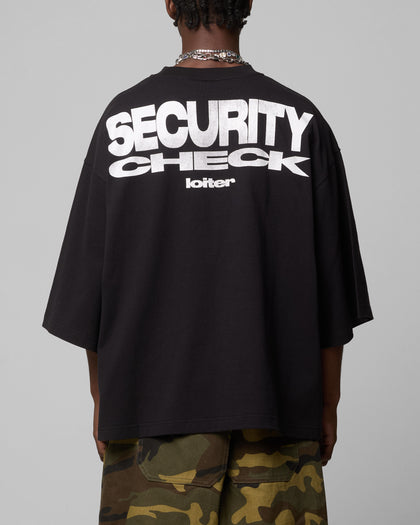 SECURITY CHECK BOX TEE - Black