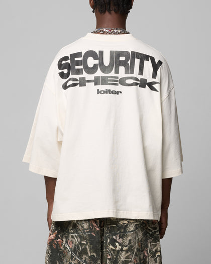 SECURITY CHECK BOX TEE - Off White