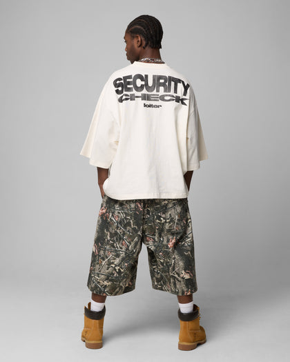 SECURITY CHECK BOX TEE - Off White