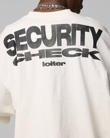 SECURITY CHECK BOX TEE - Off White