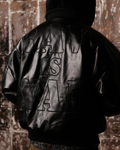 RAW IS WAR JACKET - Black