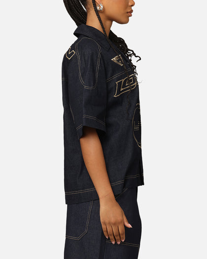 MOTOR DENIM BUTTON UP - Indigo