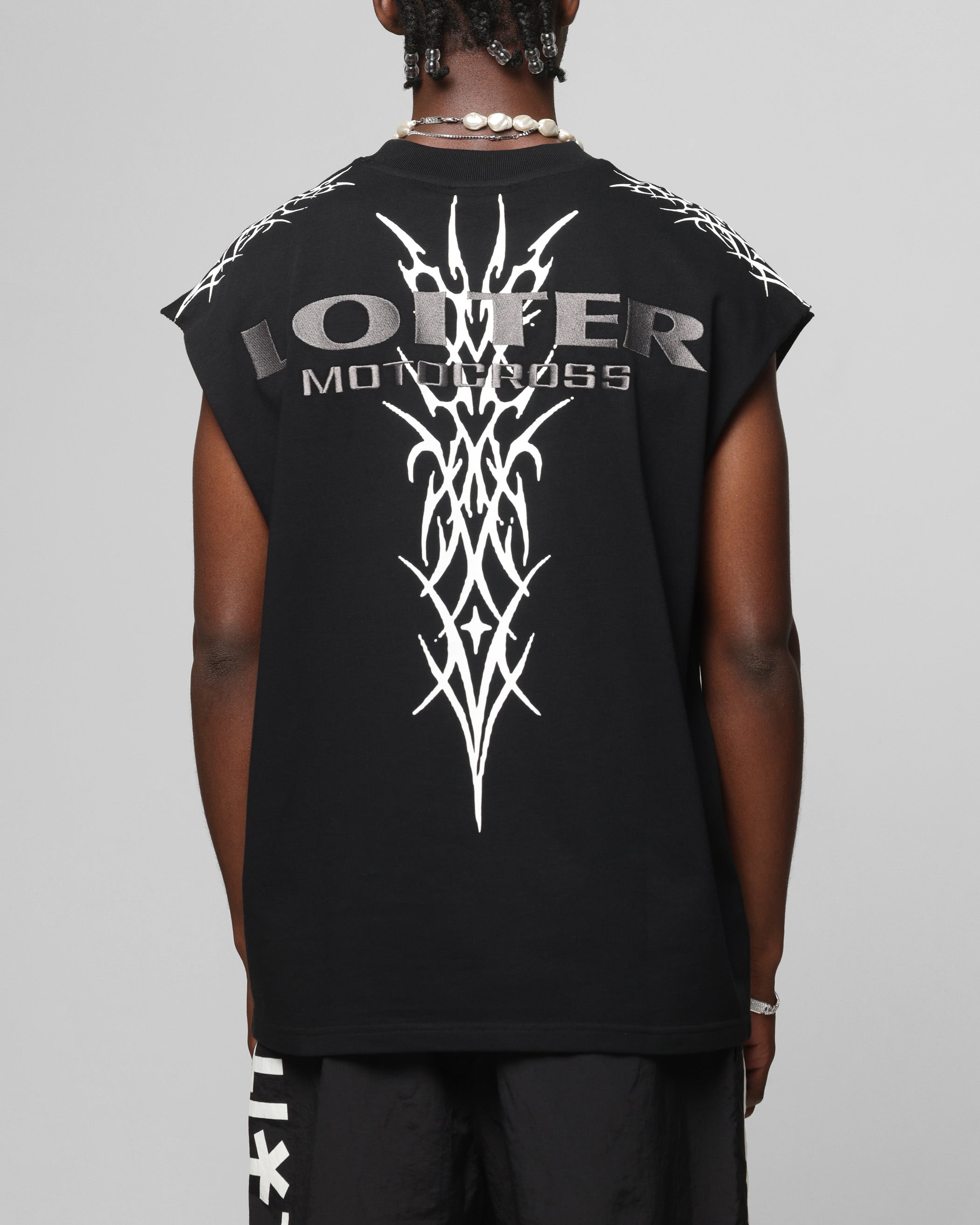 Loiter Cyber Muscle T-Shirt Off White