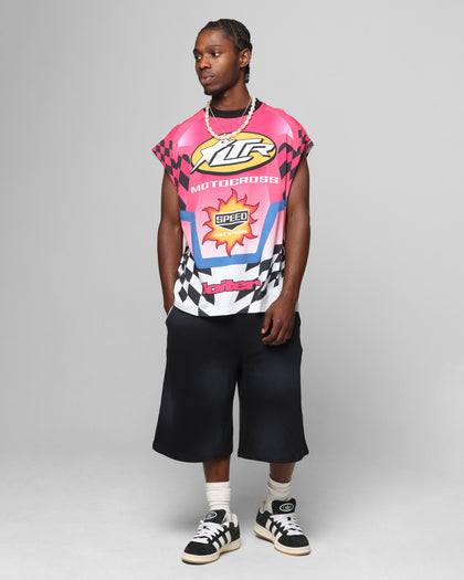 MOTOSPORT MUSCLE - Pink/Multi-colo