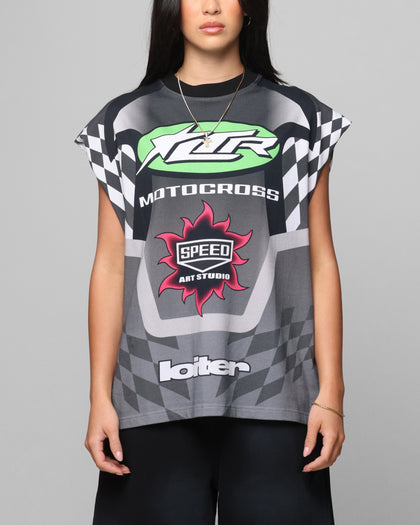 MOTOSPORT MUSCLE - Grey/Multi-colo