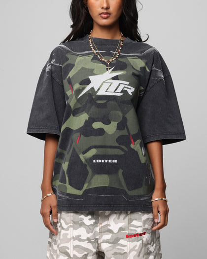 MOTOCROSS VINTAGE TEE - Vintage Black