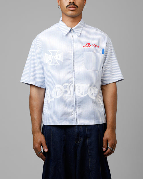 CHOPPER WORK SHIRT - Blue/White