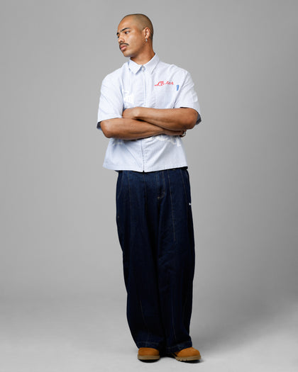 CHOPPER WORK SHIRT - Blue/White