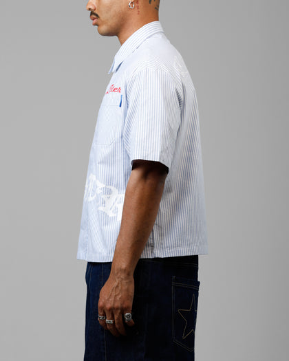 CHOPPER WORK SHIRT - Blue/White