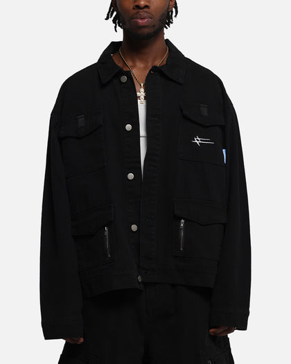 Combat Utility Jacket Washed Black