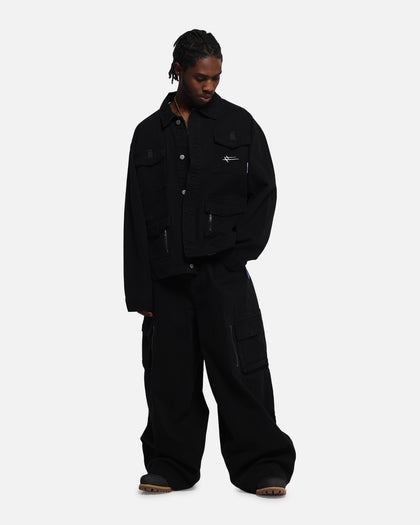 Combat Utility Jacket Washed Black