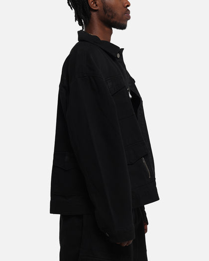 Combat Utility Jacket Washed Black