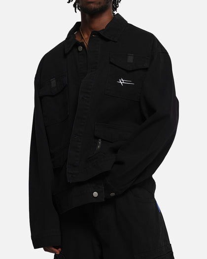 Combat Utility Jacket Washed Black