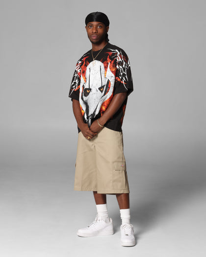 GRIEVOUS VINTAGE TEE - Black/Red