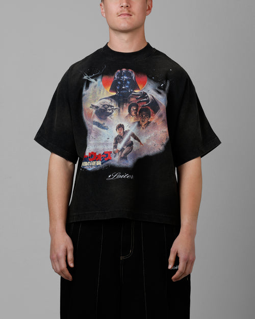 STARWARS VINTAGE TEE - Washed Black
