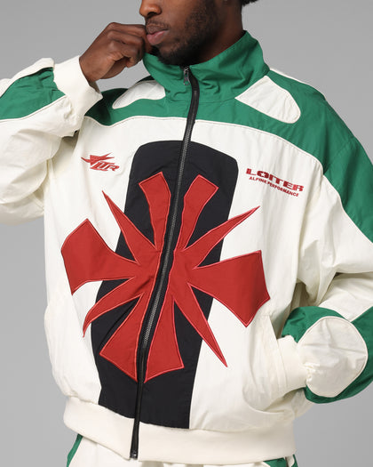 Club Classic Track Jacket White/Green