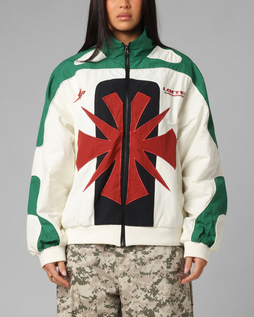 Club Classic Track Jacket White/Green