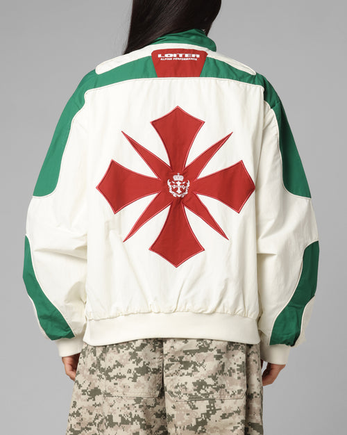 Club Classic Track Jacket White/Green
