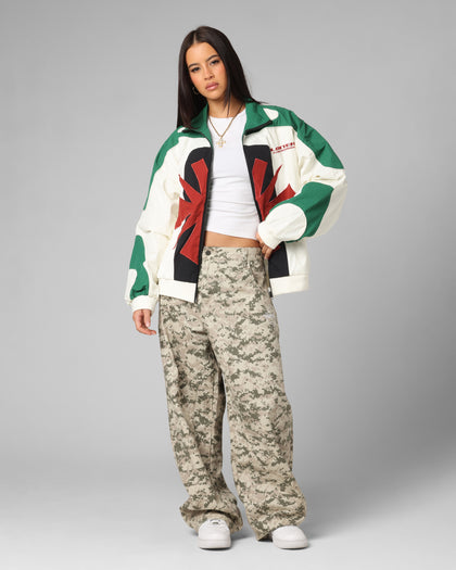 Club Classic Track Jacket White/Green