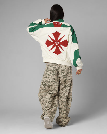 Club Classic Track Jacket White/Green