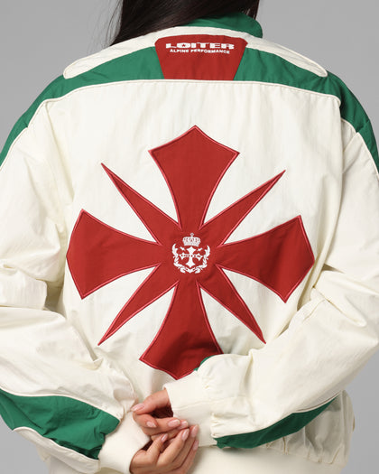 Club Classic Track Jacket White/Green