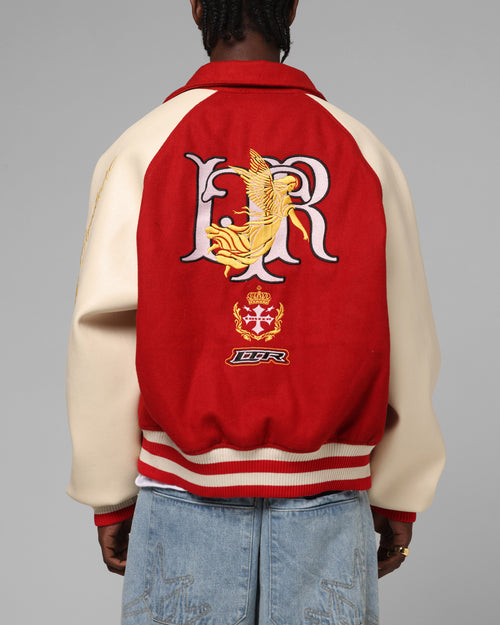 Heaven Varsity Jacket Red/Off White