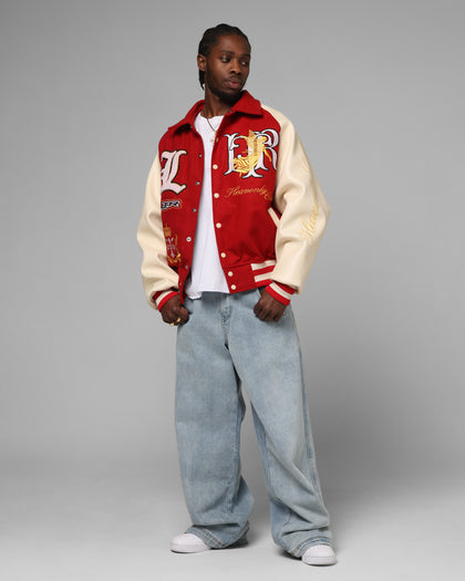 Heaven Varsity Jacket Red/Off White