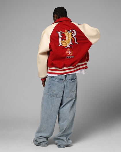 Heaven Varsity Jacket Red/Off White