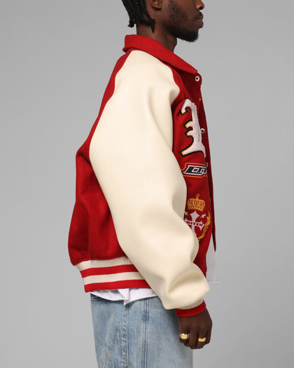 Heaven Varsity Jacket Red/Off White