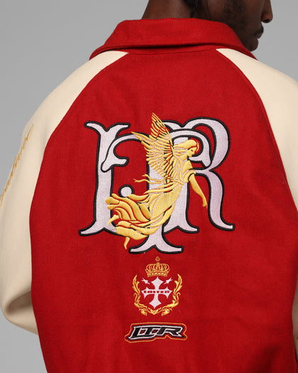 Heaven Varsity Jacket Red/Off White