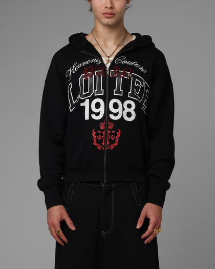 Drop Out Zip Hoodie Black