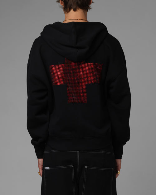 Drop Out Zip Hoodie Black