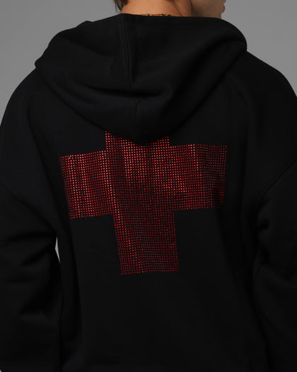 Drop Out Zip Hoodie Black