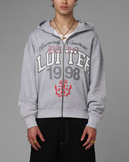 Drop Out Zip Hoodie Grey