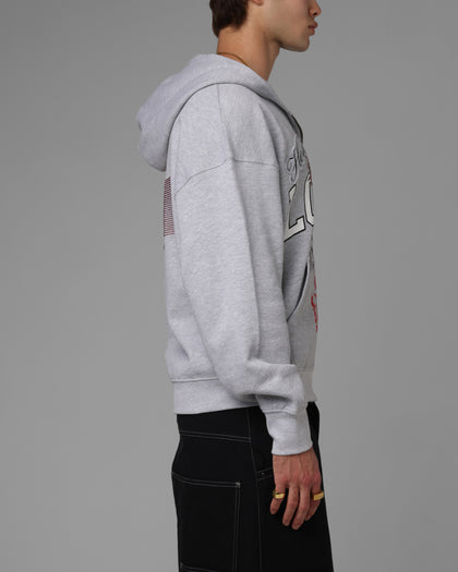 Drop Out Zip Hoodie Grey