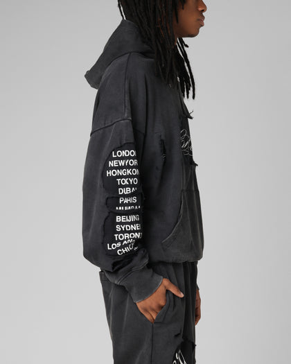 Destruction Hoodie Black