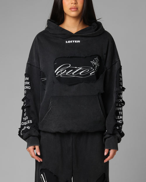 Destruction Hoodie Black