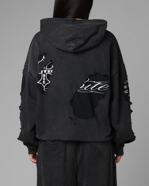 Destruction Hoodie Black