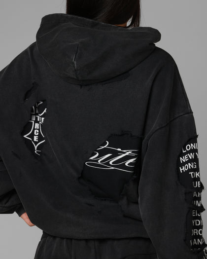 Destruction Hoodie Black