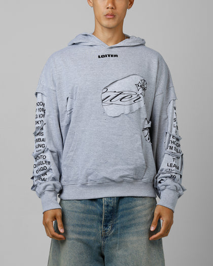 Destruction Hoodie Grey