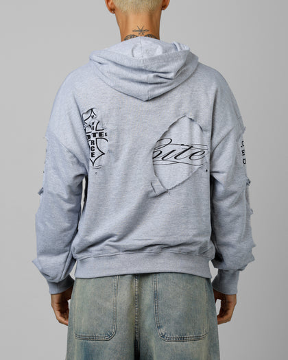Destruction Hoodie Grey