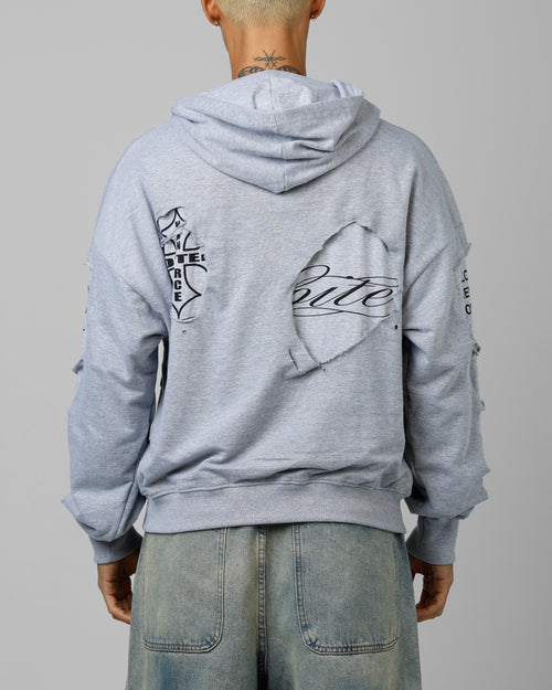 Destruction Hoodie Grey